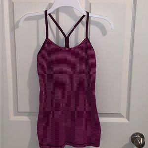 Pink and maroon Lululemon top